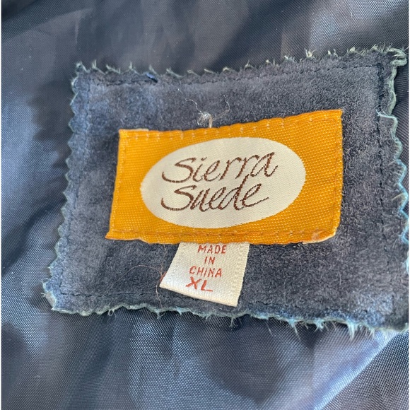 Sierra Suede Jacket. Blue suede, size XL - Picture 4 of 8
